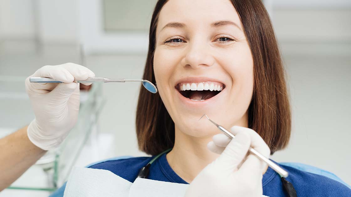 Restorative Photo of Woman at Dentist